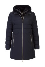 Parka with removable hood