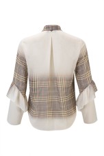 Tnica estampado xadrez