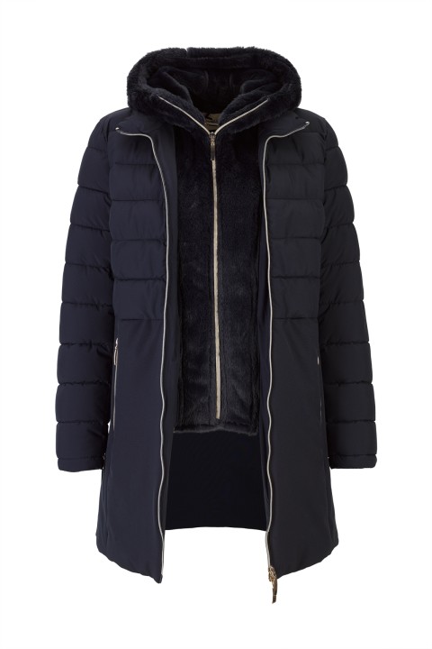 Parka with removable hood