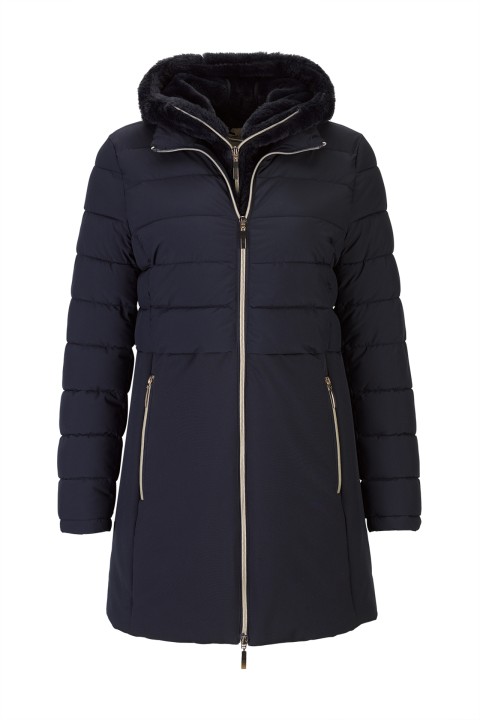 Parka with removable hood