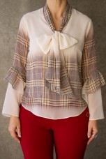 Tnica estampado xadrez