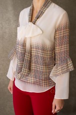 Tnica estampado xadrez