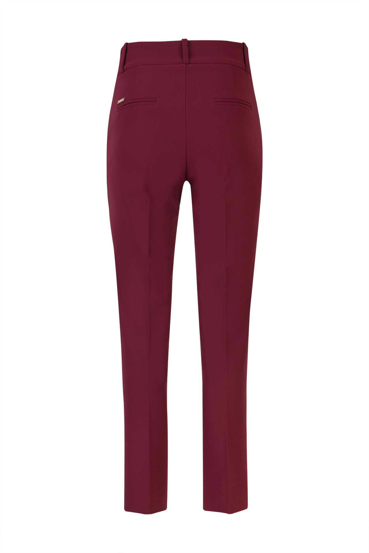 Asymmetrical waistband trousers