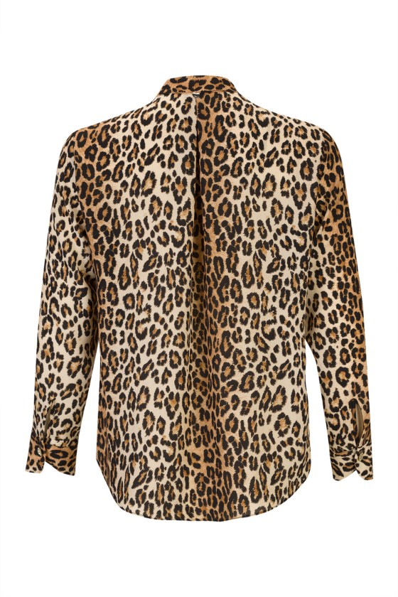 Central frill blouse