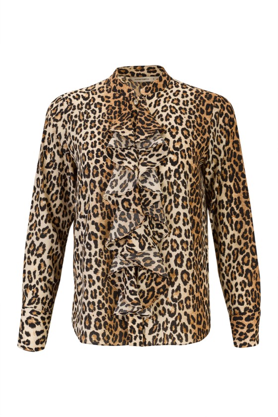 Central frill blouse