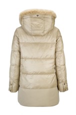 Parka acolchada con capucha desmontable