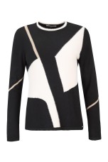 Jersey de punto con diseño geométrico