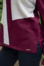 Jersey de punto con diseño geométrico