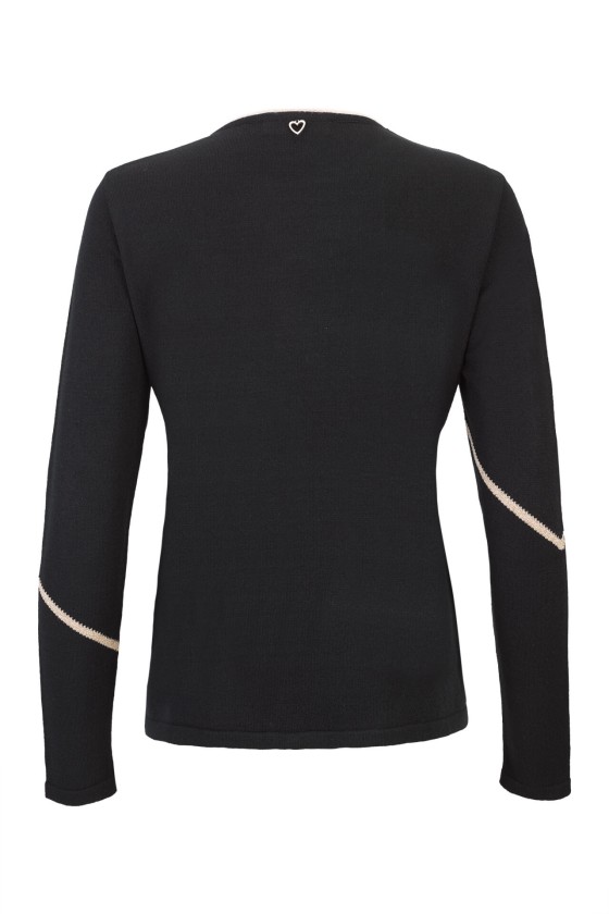 Camisola de malha design geométrico