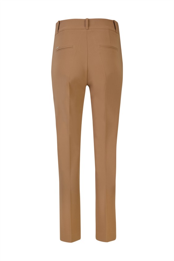 Asymmetrical waistband trousers