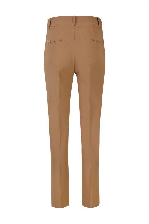 Asymmetrical waistband trousers
