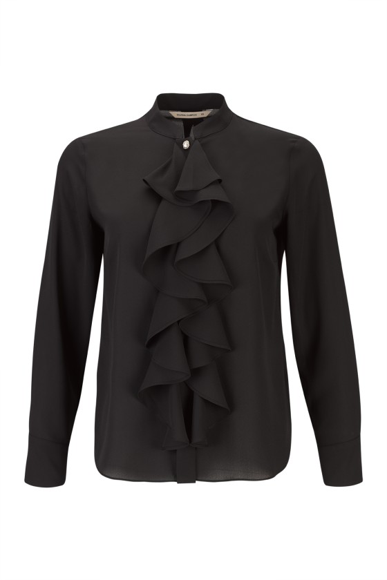 Central frill blouse