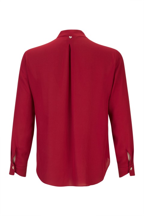 Central frill blouse