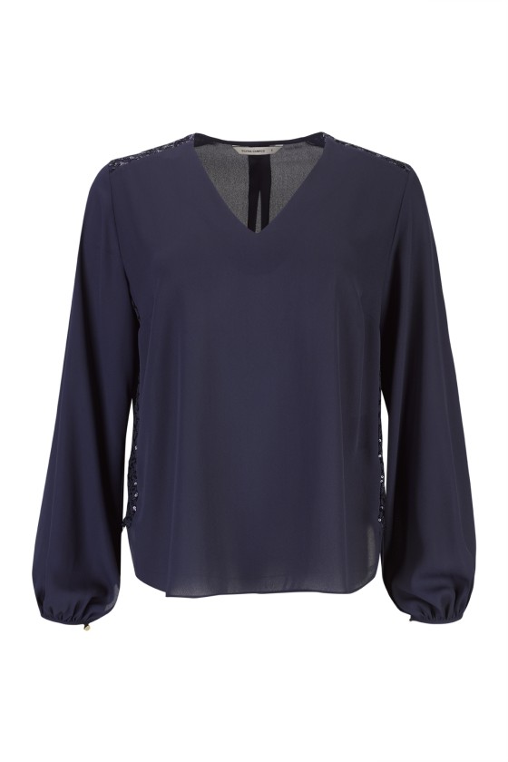 Túnica com lantejoulas