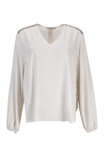 Blouse with sequins