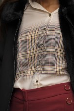 Blusa estampado xadrez