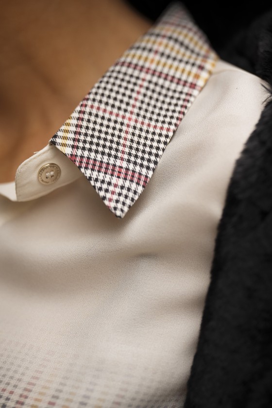 Blusa estampado xadrez