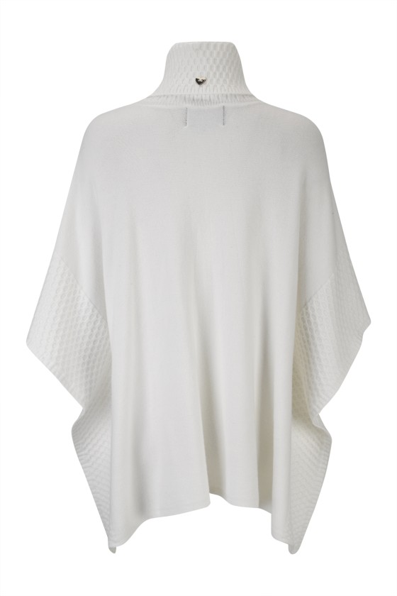 Camisola de malha estilo poncho