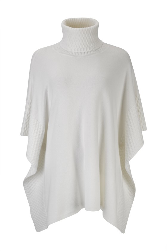 Camisola de malha estilo poncho