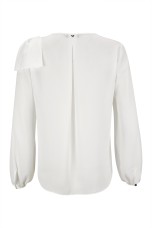 Blouse with shoulder bow