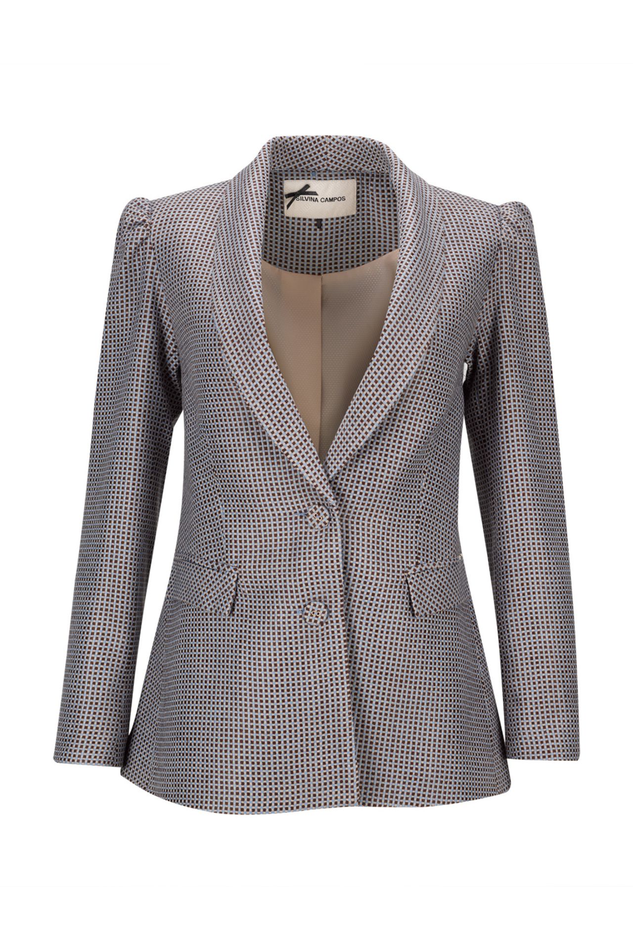 Blazer estampado gráfico