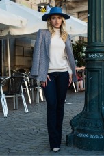 Blazer estampado gráfico