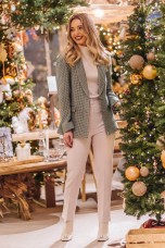 Blazer estampado gráfico