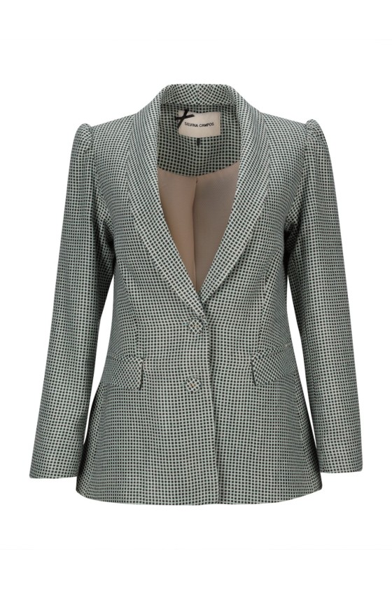 Blazer estampado gráfico