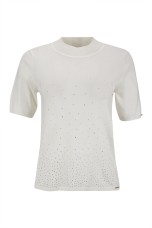 Knit jumper with sparkles