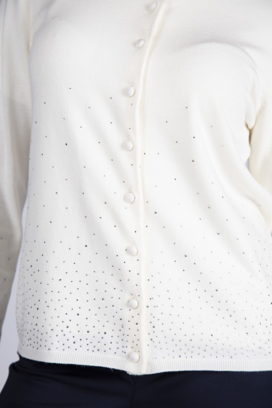 Cárdigan con brillos