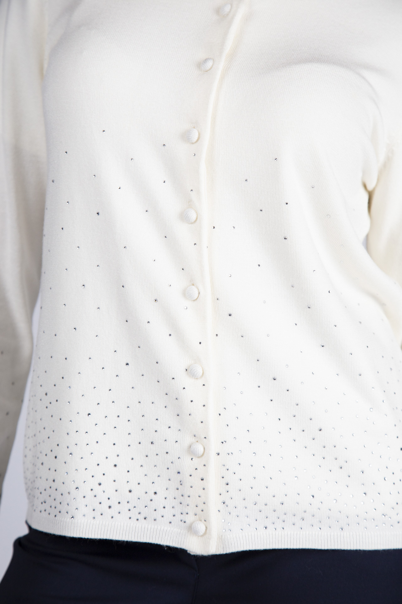 Cardigan with sparkles