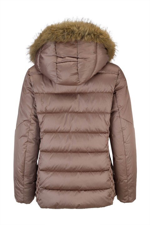 Quilted jacket with hood