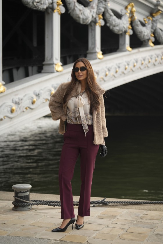 Túnica estampado xadrez