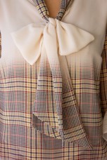 Túnica estampado xadrez