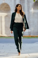 Covered buttons blouse