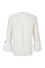 Covered buttons blouse