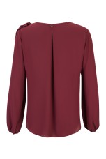 Blouse with shoulder bow