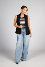 Sleeveless striped top