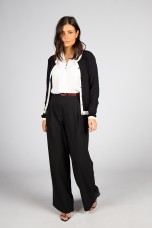 Knit cardigan with heart-shaped buttons