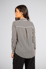 Shirt blouse with stripes