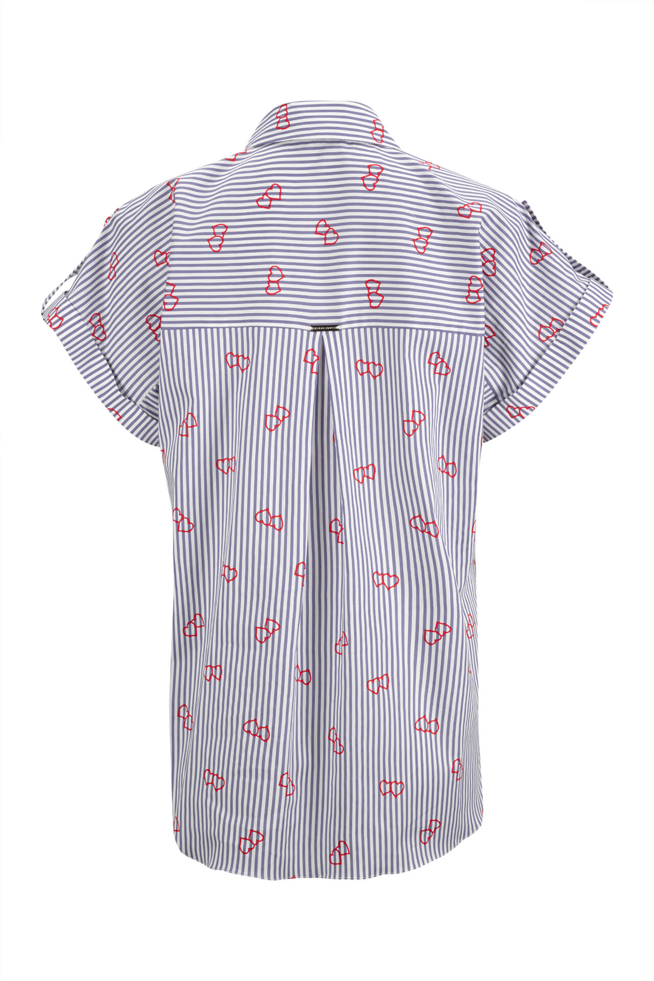 Cotton blouse with stripes