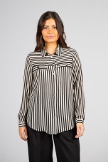Shirt blouse with stripes