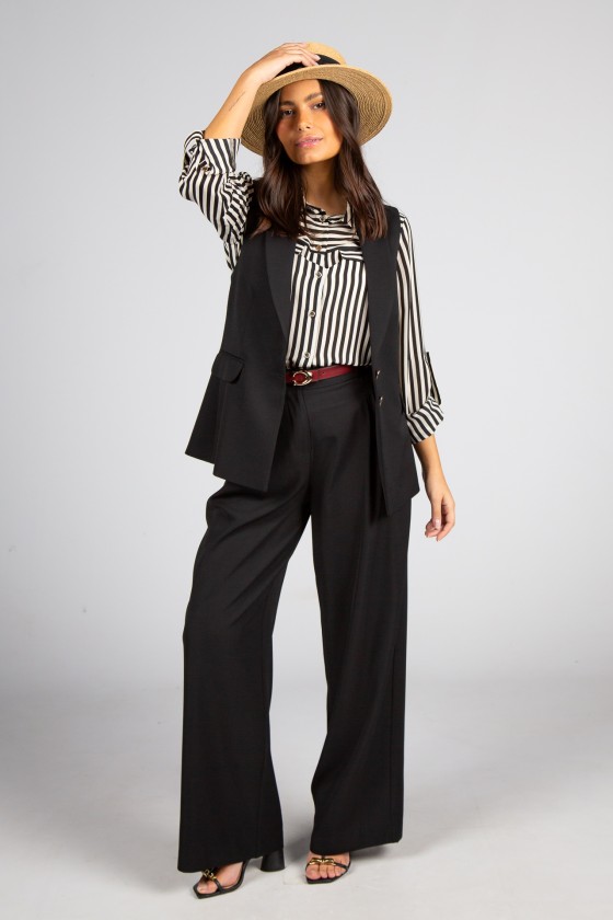 Tailored longline waistcoat