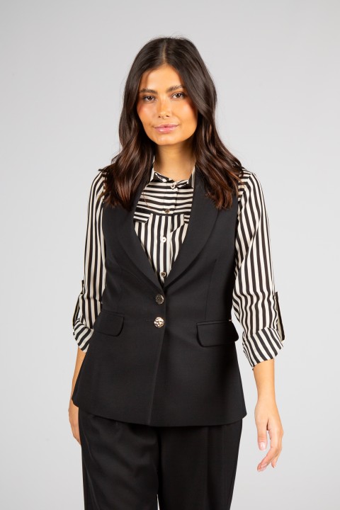 Tailored longline waistcoat