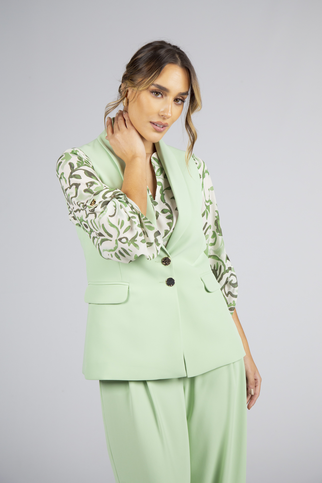 Tailored longline waistcoat