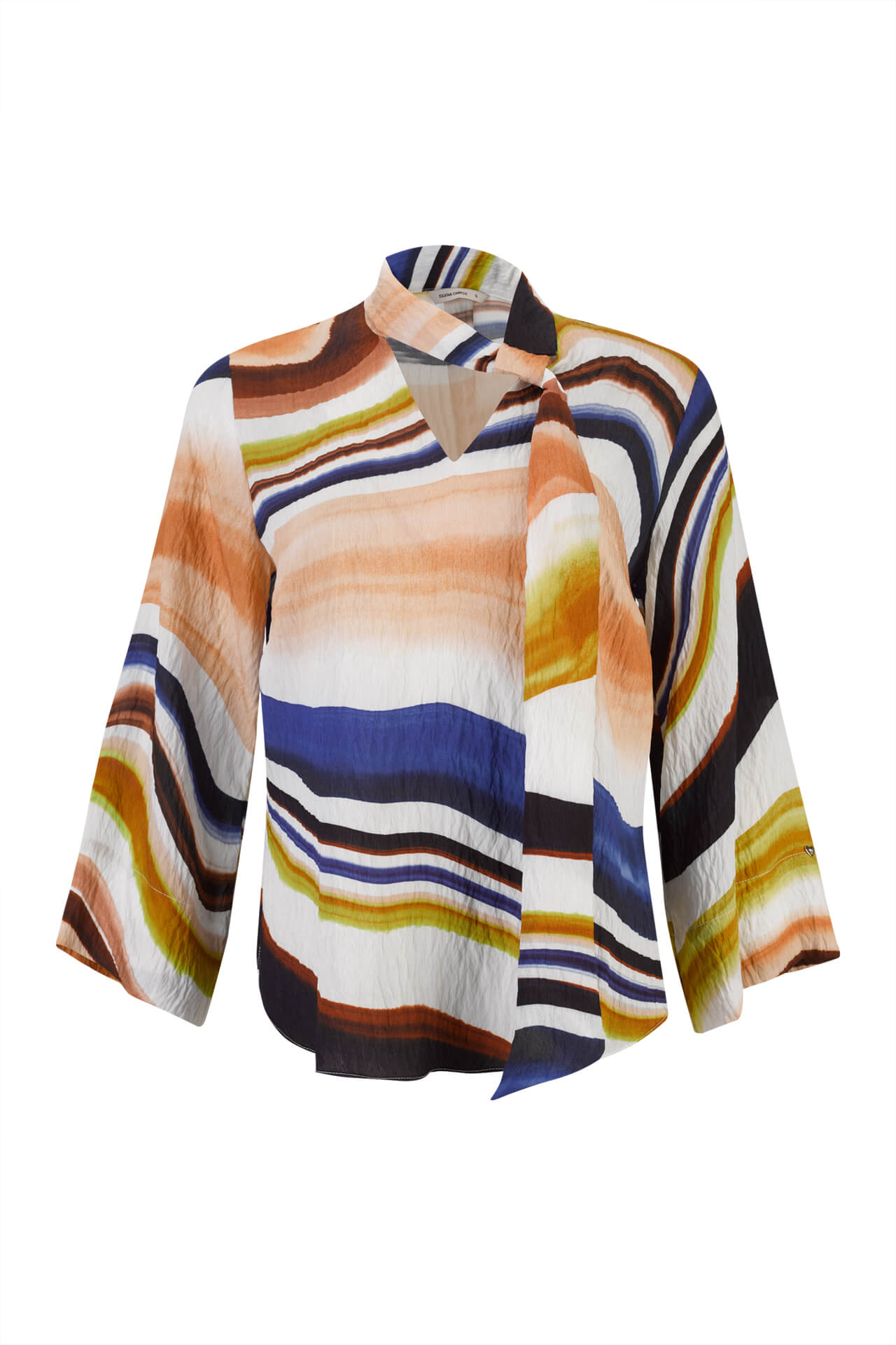 Túnica gola fita ajustável