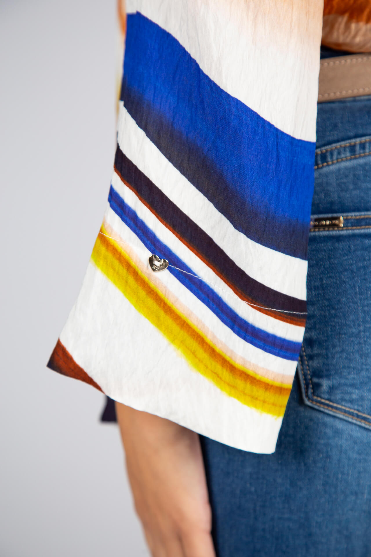 Túnica gola fita ajustável