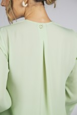 Invisible zip blouse