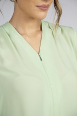 Invisible zip blouse