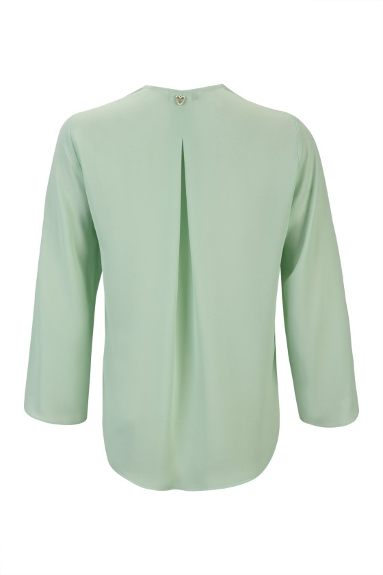 Invisible zip blouse